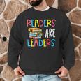 Readers Are Leaders Reading Book Lover Teacher Women Men Kid Men Graphic Sweatshirt, novelty gifts, funny gifts