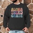 Retro Aloha Third Grade Teacher Summer Vacation Beach Hawaii Men Graphic Sweatshirt, novelty gifts, funny gifts Retro Aloha Third Grade Teacher Summer Vacation Beach Hawaii Men Graphic Sweatshirt, novelty gifts, funny gifts