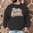 Retro Sunset Fifth Grade Teacher & Student Back To School Men Graphic Sweatshirt, novelty gifts, funny gifts