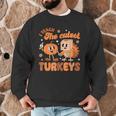 Retro I Teach The Cutest Turkey Thanksgiving Pumpkin Teacher Men Graphic Sweatshirt, novelty gifts, funny gifts