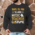 This Is My Scary Music Teacher Halloween Costumes Pajama Men Graphic Sweatshirt, novelty gifts, funny gifts