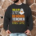 This Is My Scary Reading Teacher Costume Halloween School Men Graphic Sweatshirt, novelty gifts, funny gifts
