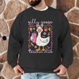 Silly Goose Teacher Club Animal Lover Groovy Teacher Men Graphic Sweatshirt, novelty gifts, funny gifts
