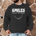 Smile Smiles Change The World Teacher T-Shirt Happy T-Shirt Men Graphic Sweatshirt, novelty gifts, funny gifts