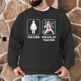 Special Ed Teacher Dabbing Unicorn Teacher Women Men Graphic Sweatshirt, novelty gifts, funny gifts