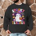 Spooky Teacher Halloween Cute Halloween Teacher Ghost Men Graphic Sweatshirt, novelty gifts, funny gifts