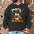 Spooky Teacher Halloween Cute Ghost Pumpkin Reading Women Men Graphic Sweatshirt, novelty gifts, funny gifts