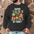 Super Teacher By Day Super Tired By Night Men Graphic Sweatshirt, novelty gifts, funny gifts Super Teacher By Day Super Tired By Night Men Graphic Sweatshirt, novelty gifts, funny gifts