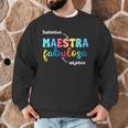 Sustantivo Maestra Fabulosa Adjetivo Spanish Teacher Men Graphic Sweatshirt, novelty gifts, funny gifts