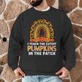 Teach Leopard Rainbow Cute Halloween Costume Teacher Women Men Graphic Sweatshirt, novelty gifts, funny gifts
