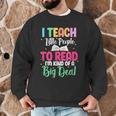 I Teach Little People To Read Reading Teacher For Men Women Girls Kids Men Graphic Sweatshirt, novelty gifts, funny gifts