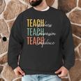 Teacher Kindness Compassion Confidence Teaching Men Graphic Sweatshirt, novelty gifts, funny gifts Teacher Kindness Compassion Confidence Teaching Men Graphic Sweatshirt, novelty gifts, funny gifts