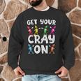 Teacher's Get Your Cray On Dabbing Crayons Men Graphic Sweatshirt, novelty gifts, funny gifts Teacher's Get Your Cray On Dabbing Crayons Men Graphic Sweatshirt, novelty gifts, funny gifts