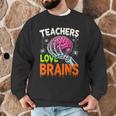 Teachers Love Brains Halloween 2025 Skeleton Costume Men Graphic Sweatshirt, novelty gifts, funny gifts Teachers Love Brains Halloween 2025 Skeleton Costume Men Graphic Sweatshirt, novelty gifts, funny gifts