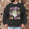 Teaching My Boos Ghost Teacher Cute Groovy Halloween Teacher Men Graphic Sweatshirt, novelty gifts, funny gifts Teaching My Boos Ghost Teacher Cute Groovy Halloween Teacher Men Graphic Sweatshirt, novelty gifts, funny gifts