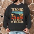 Teaching Is a Walk In Park Dinosaur Teacher Men Graphic Sweatshirt, novelty gifts, funny gifts Teaching Is a Walk In Park Dinosaur Teacher Men Graphic Sweatshirt, novelty gifts, funny gifts