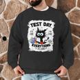 Test Day Stressed Cat Teacher Student Kids Testing Day Men Graphic Sweatshirt, novelty gifts, funny gifts