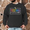 Testing Mode On Testing Day Motivational Teacher Kids Men Graphic Sweatshirt, novelty gifts, funny gifts Testing Mode On Testing Day Motivational Teacher Kids Men Graphic Sweatshirt, novelty gifts, funny gifts