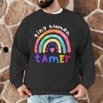 Tiny Human Tamer Watercolor Rainbow Daycare Teacher Men Graphic Sweatshirt, novelty gifts, funny gifts