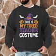 Tired Teacher Costume For Humor Halloween Men Graphic Sweatshirt, novelty gifts, funny gifts