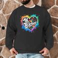 TK Teacher Transitional Kindergarten Heart Back To School Men Graphic Sweatshirt, novelty gifts, funny gifts
