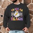 Trick Or Teach Groovy Halloween Teachers Men Graphic Sweatshirt, novelty gifts, funny gifts Trick Or Teach Groovy Halloween Teachers Men Graphic Sweatshirt, novelty gifts, funny gifts