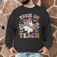 Trick Or Teach Groovy Teacher Halloween Retro Ghost Men Graphic Sweatshirt, novelty gifts, funny gifts Trick Or Teach Groovy Teacher Halloween Retro Ghost Men Graphic Sweatshirt, novelty gifts, funny gifts