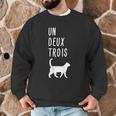 Un Deux Trois Cat Shirt French Teacher Men Graphic Sweatshirt, novelty gifts, funny gifts Un Deux Trois Cat Shirt French Teacher Men Graphic Sweatshirt, novelty gifts, funny gifts