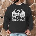 Vintage Teacher Of Dragons Quotes Teacher Student Men Graphic Sweatshirt, novelty gifts, funny gifts