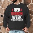 We Wear Red For Red Ribbon Week Awareness Mothers Teachers Men Graphic Sweatshirt, novelty gifts, funny gifts We Wear Red For Red Ribbon Week Awareness Mothers Teachers Men Graphic Sweatshirt, novelty gifts, funny gifts