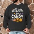 Will Trade Students For Candy Teacher Cute Halloween Men Graphic Sweatshirt, novelty gifts, funny gifts