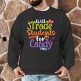 Will Trade Students For Candy Teacher Halloween Costume Men Graphic Sweatshirt, novelty gifts, funny gifts