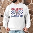 2nd Grade Batter Up Back To School Baseball Teacher Kids Men Graphic Sweatshirt, novelty gifts, funny gifts