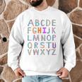 Back To School Kindergarten Alphabet ABC Teacher Women Kids Men Graphic Sweatshirt, novelty gifts, funny gifts