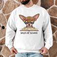 Chihuahua 100 Days Of School Rainbow Glasses Teacher Men Graphic Sweatshirt, novelty gifts, funny gifts