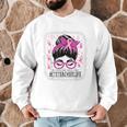 CTE Teacher In October We Wear Pink Breast Cancer Awareness Men Graphic Sweatshirt, novelty gifts, funny gifts