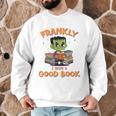 Cute Halloween Teacher Librarian Frankenstein Reading Books Men Graphic Sweatshirt, novelty gifts, funny gifts Cute Halloween Teacher Librarian Frankenstein Reading Books Men Graphic Sweatshirt, novelty gifts, funny gifts