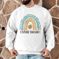 Future Teacher Cute Rainbow Leopard Teacher Outfit For Men Women Girls Kids Men Graphic Sweatshirt, novelty gifts, funny gifts Future Teacher Cute Rainbow Leopard Teacher Outfit For Men Women Girls Kids Men Graphic Sweatshirt, novelty gifts, funny gifts