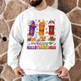 Happy Hallothanksmas Halloween Thanksgiving Pencils Teachers Men Graphic Sweatshirt, novelty gifts, funny gifts