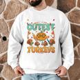 Humor I Teach The Cutest Turkeys Thanksgiving Teacher Men Graphic Sweatshirt, novelty gifts, funny gifts