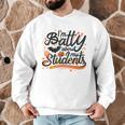 I'm Batty About My Students Watercolor Bat Teacher Halloween Men Graphic Sweatshirt, novelty gifts, funny gifts