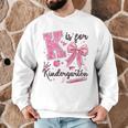 K Is For Kindergarten Teacher Coquette Bow Back To School Men Graphic Sweatshirt, novelty gifts, funny gifts K Is For Kindergarten Teacher Coquette Bow Back To School Men Graphic Sweatshirt, novelty gifts, funny gifts