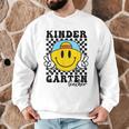 Kindergarten Teacher Hippie Smile Face Back School Men Graphic Sweatshirt, novelty gifts, funny gifts