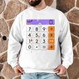 Math Teacher Halloween Costume Calculator Math Pun Men Graphic Sweatshirt, novelty gifts, funny gifts
