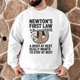 Newtons First Law Physics Jokes Science Teacher Men Graphic Sweatshirt, novelty gifts, funny gifts Newtons First Law Physics Jokes Science Teacher Men Graphic Sweatshirt, novelty gifts, funny gifts