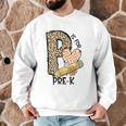 P Is For Pre K Teacher Leopard First Day Of School For Men Women Girls Kids Men Graphic Sweatshirt, novelty gifts, funny gifts P Is For Pre K Teacher Leopard First Day Of School For Men Women Girls Kids Men Graphic Sweatshirt, novelty gifts, funny gifts