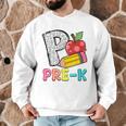 P Is For Pre-K Teacher Pencil Apple Back To School Men Graphic Sweatshirt, novelty gifts, funny gifts P Is For Pre-K Teacher Pencil Apple Back To School Men Graphic Sweatshirt, novelty gifts, funny gifts