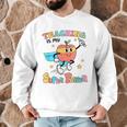 Retro Teaching Is My Superpower Apple Teacher Appreciation Men Graphic Sweatshirt, novelty gifts, funny gifts