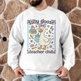 Silly Goose Teacher Club Silly Goose For Teacher Men Graphic Sweatshirt, novelty gifts, funny gifts