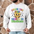 Teacher Back To School Color In Kindness Crayon Pencil Men Graphic Sweatshirt, novelty gifts, funny gifts